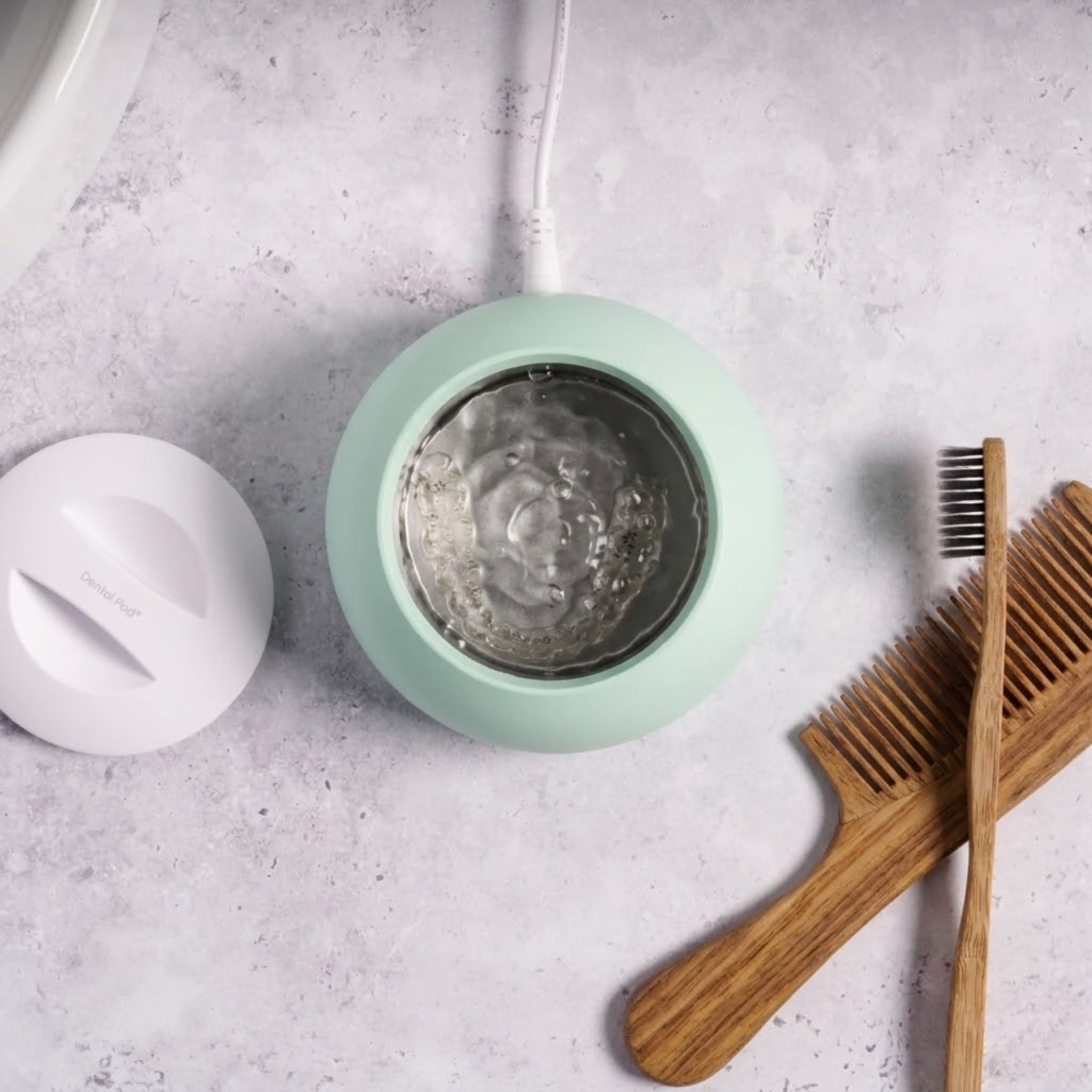 Pod-dentaire — Nettoyeur ultrasons pour dentiers et gouttières