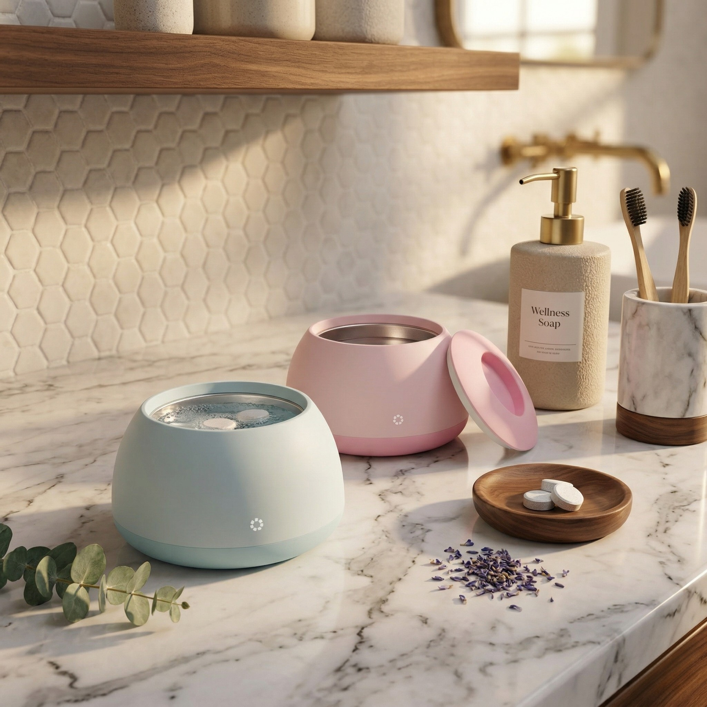 Pod-dentaire — Nettoyeur ultrasons pour dentiers et gouttières